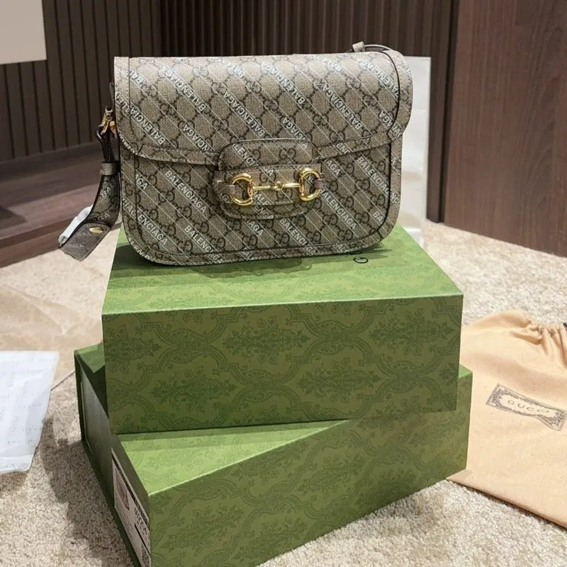 ESMEE Project - Classy Beige Horsebit 1955 Hacker Bag Voice-controlled The