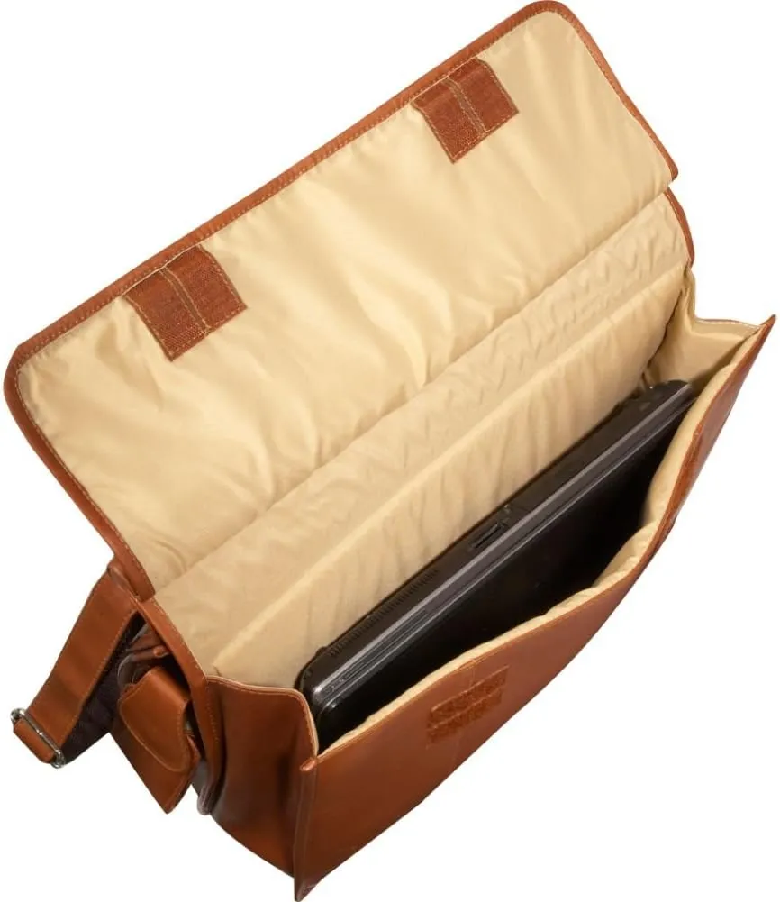 European Briefcase - Leather - Chocolate