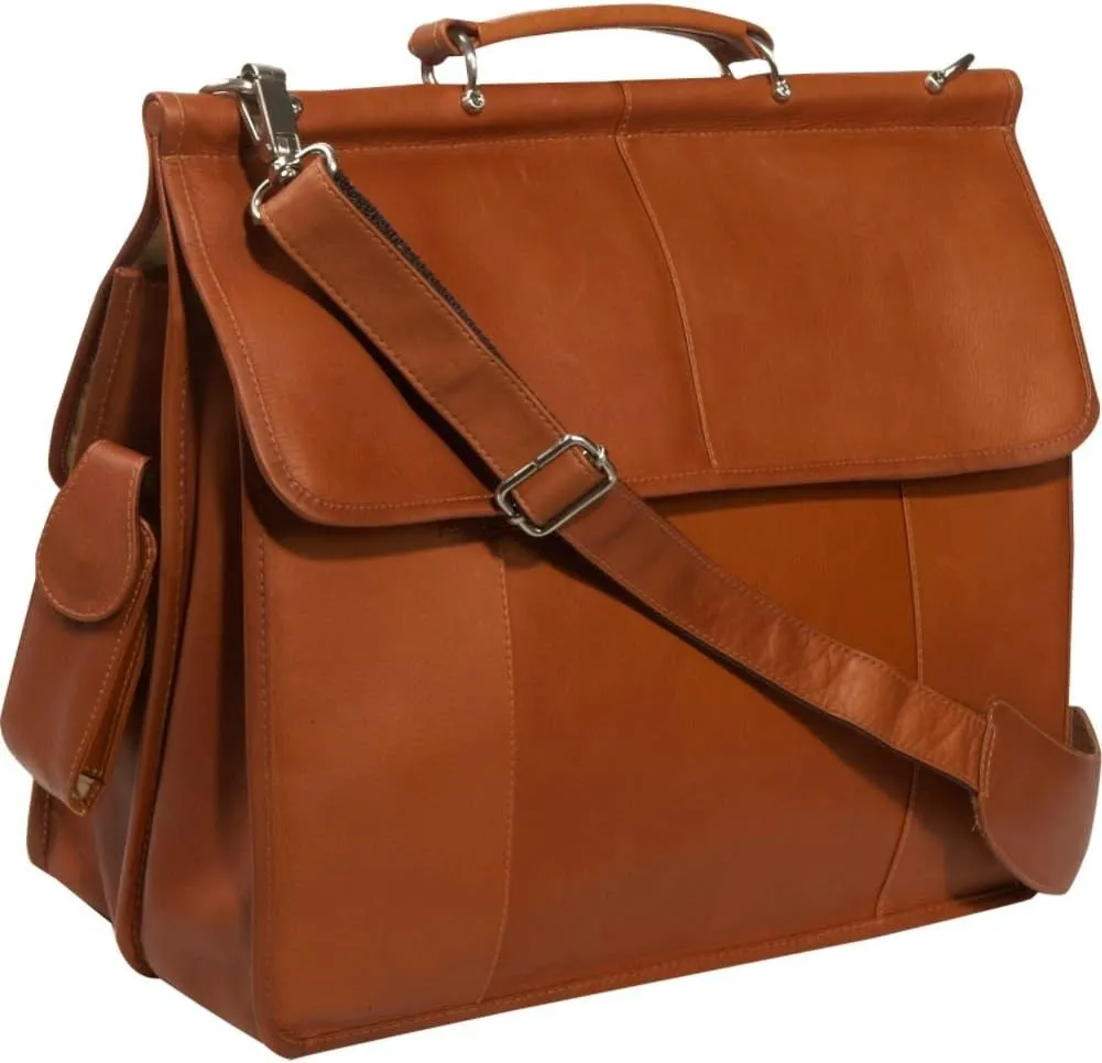 European Briefcase - Leather - Chocolate