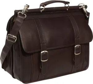 European Briefcase - Leather - Chocolate