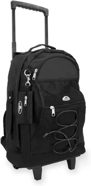 Everest Wheeled Backpack, Black, One Size