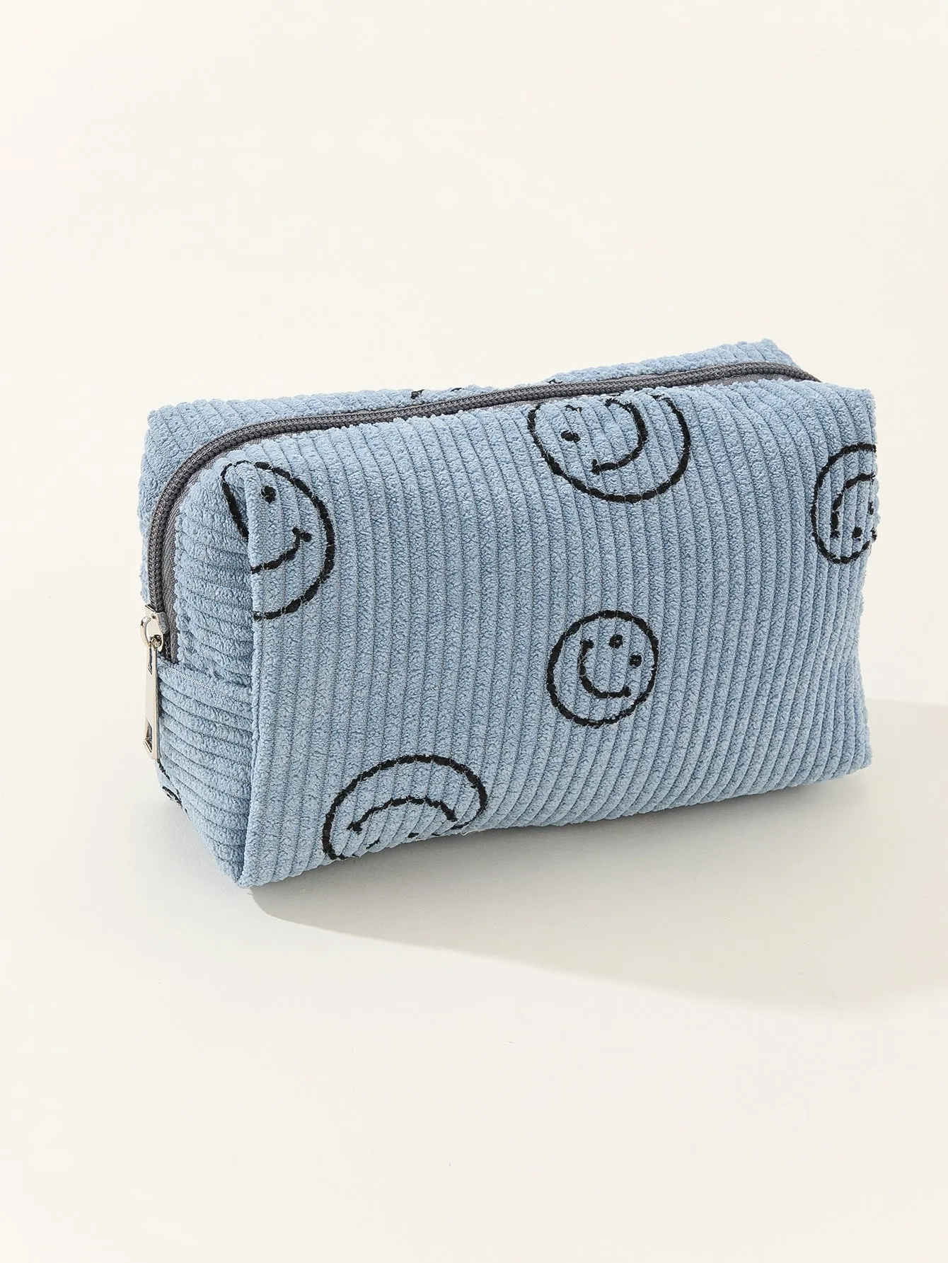 Face Corduroy Medium Size Large Capacity Storage Toiletry College Cosmetic Bags
