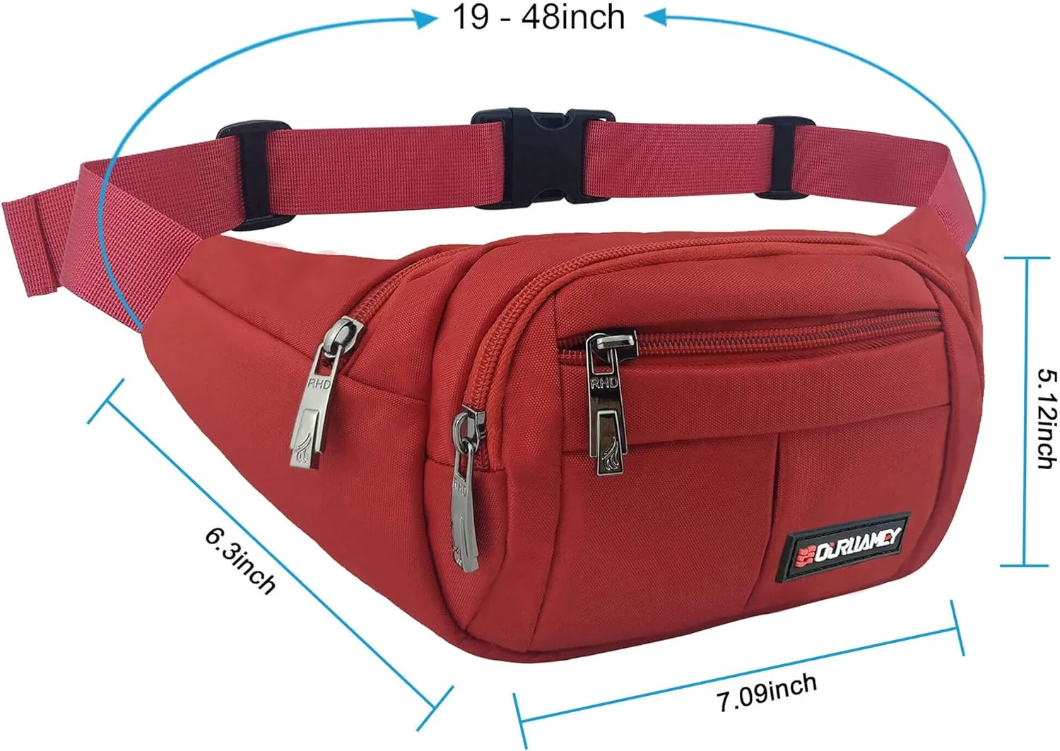 Fanny Pack for Men Women Fashionable Waist Bag for Hiking Running Traveling