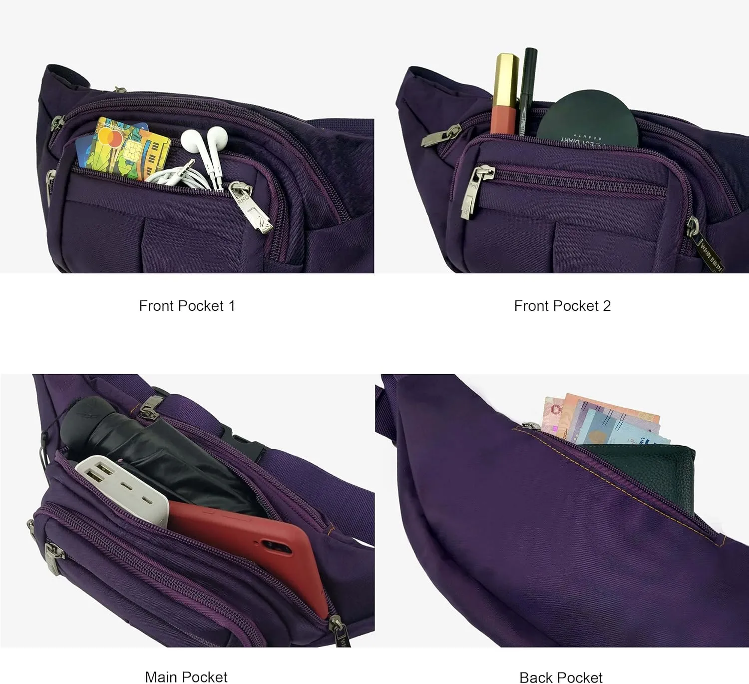 Fanny Pack for Men Women Fashionable Waist Bag for Hiking Running Traveling