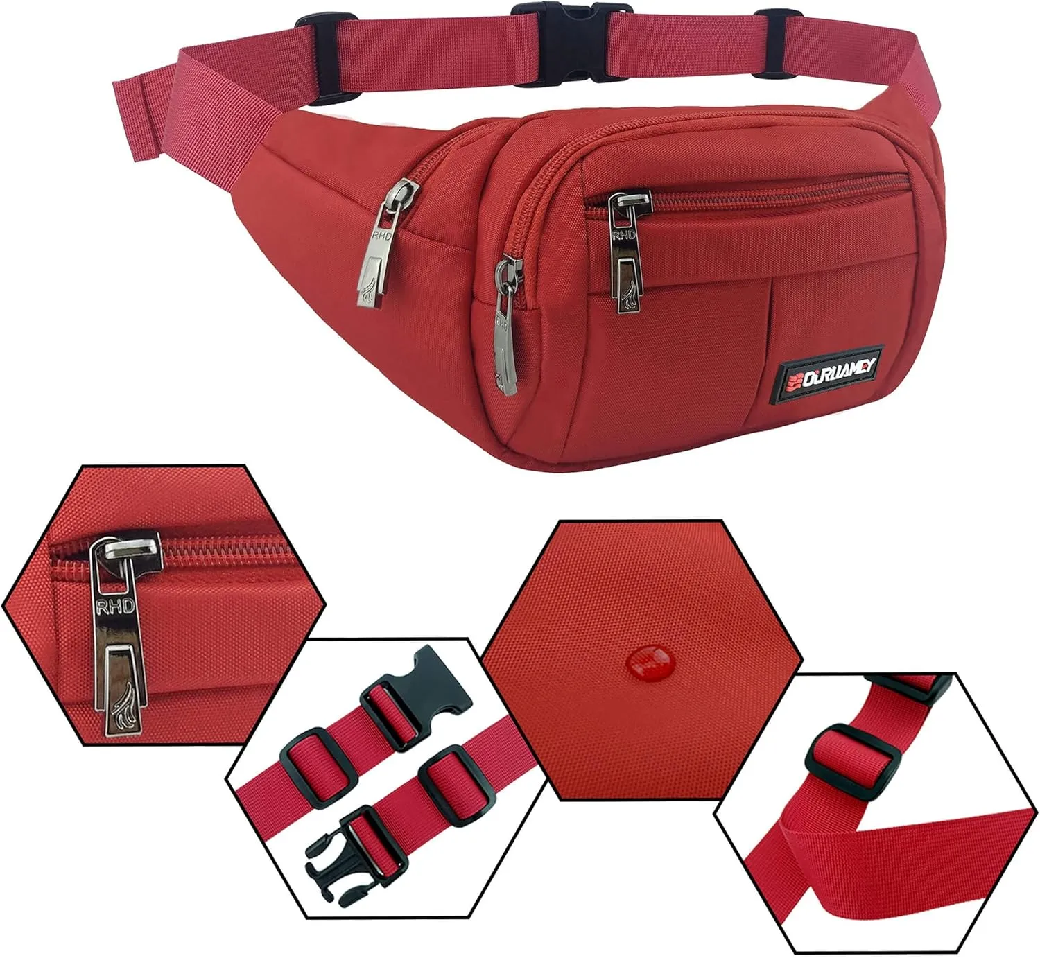 Fanny Pack for Men Women Fashionable Waist Bag for Hiking Running Traveling