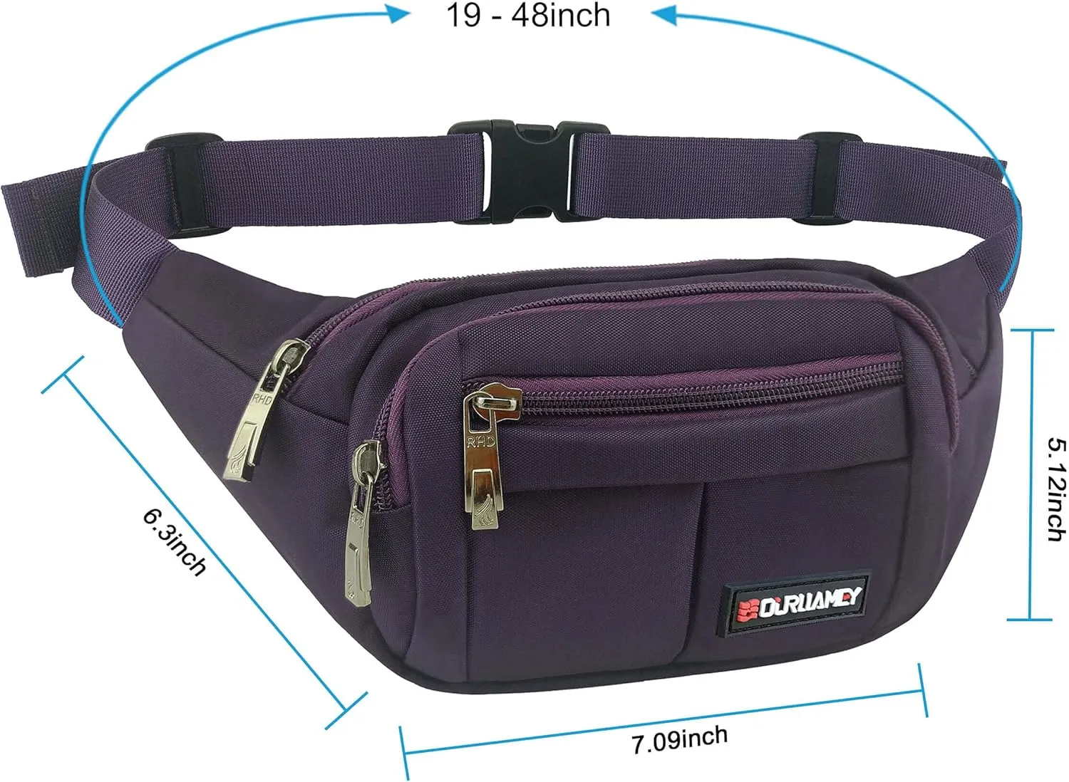 Fanny Pack for Men Women Fashionable Waist Bag for Hiking Running Traveling
