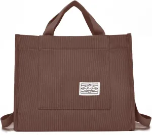 Fashion Corduroy Tote Handbag for Women - Stylish Hobo Bag