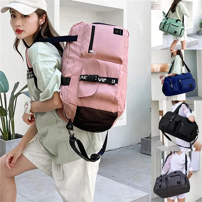 Fashion Travel Bags For Women Large Capacity Men's Sports bag Waterproof Weekend Sac Voyage Female Messenger Bag Dry And Wet