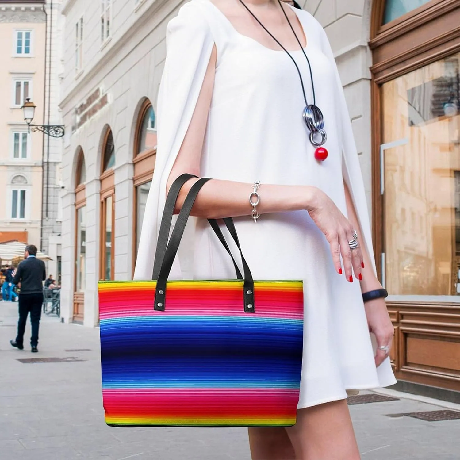 Fashionable Laptop Tote Bag For Women & Men, Large Work Commuter Bag