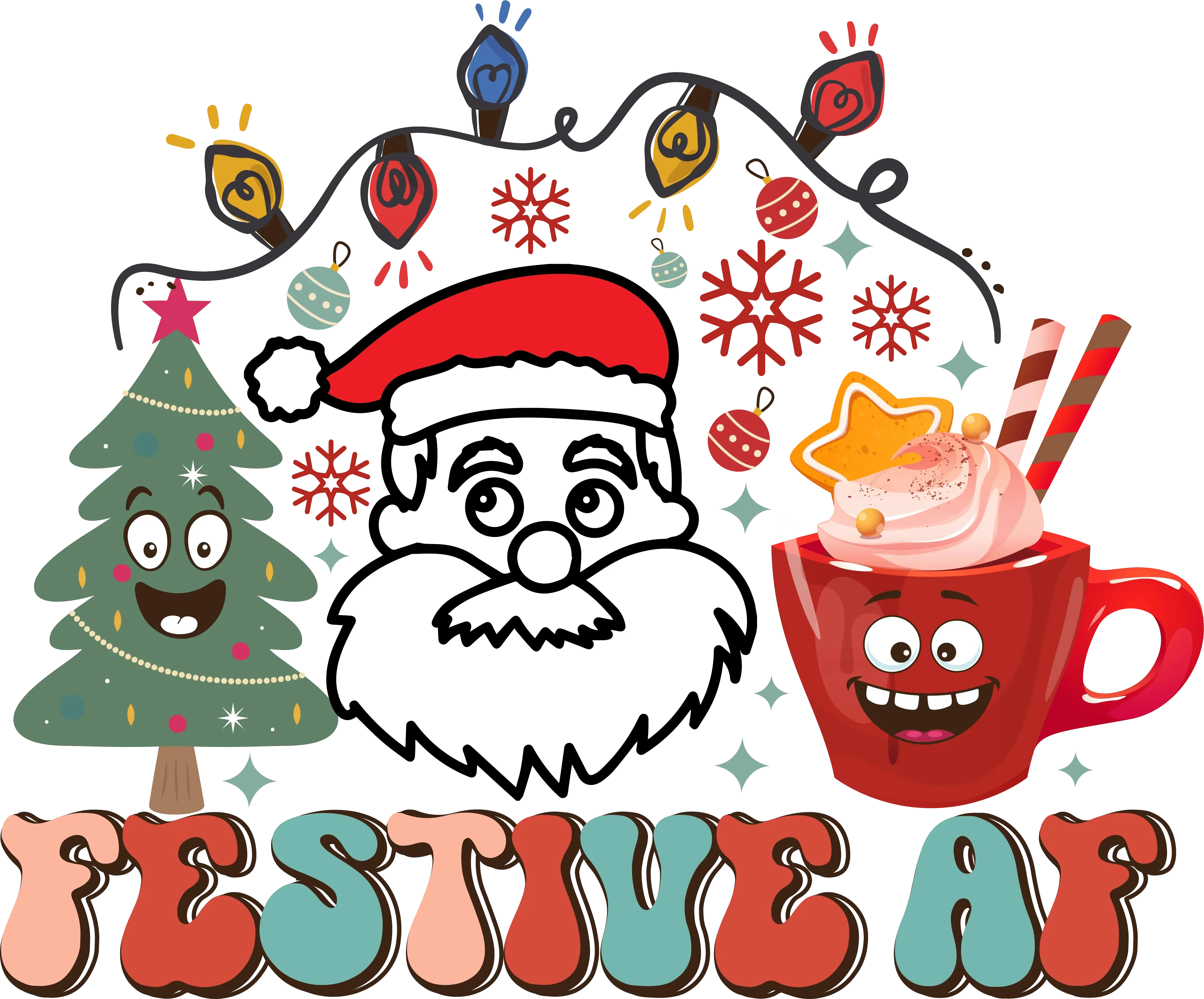 Festive AF - DTF Ready to Press