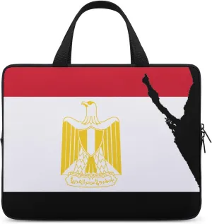 Flag of Egypt Map Laptop Bag Lightweight Computer Bag Laptop Carrying Case Handbag for Work Business