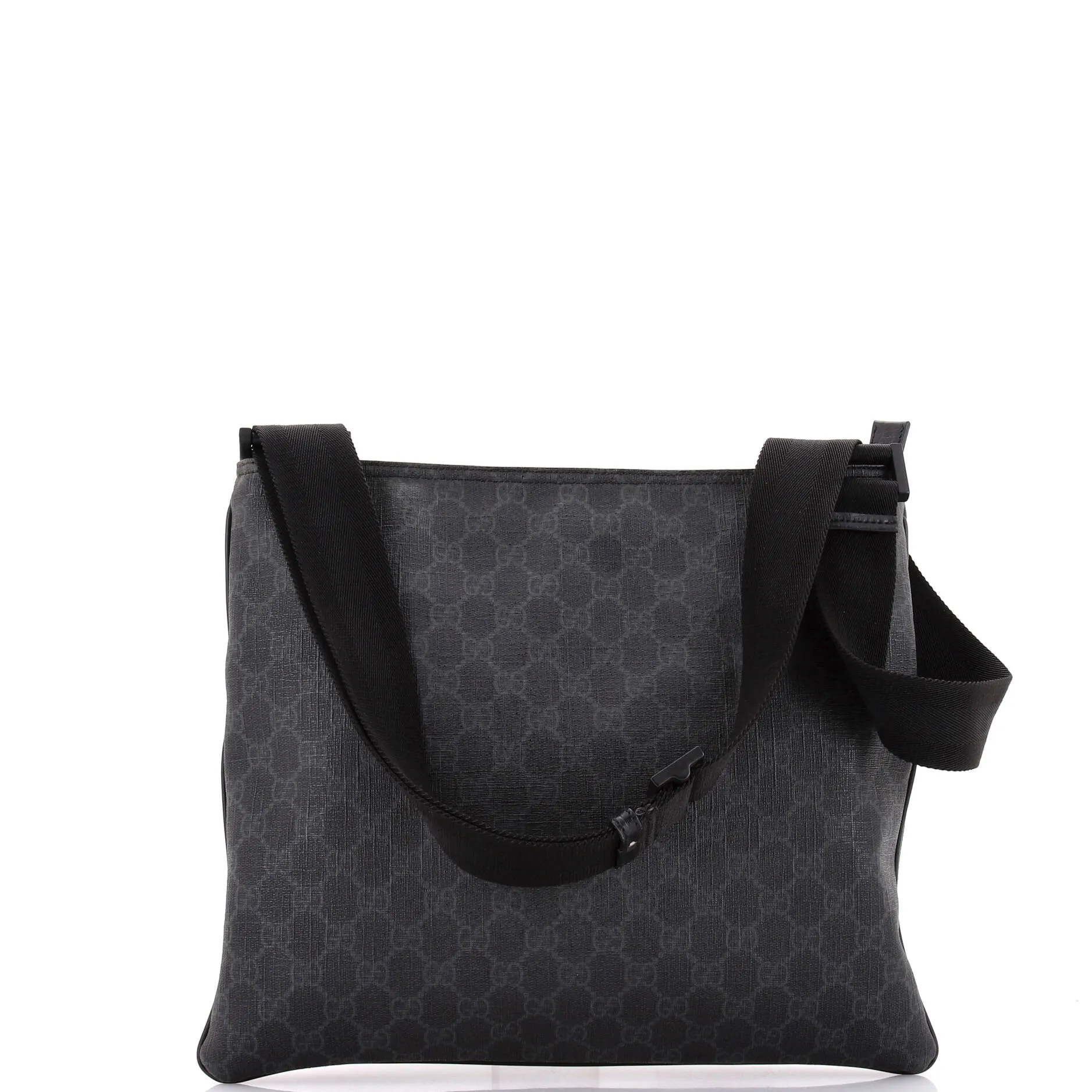 Flat Messenger Bag GG Coated Canvas Large