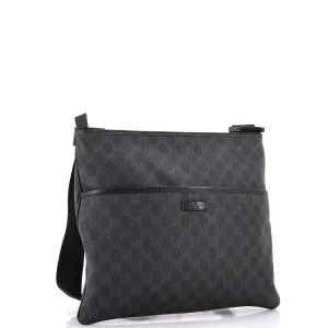 Flat Messenger Bag GG Coated Canvas Large