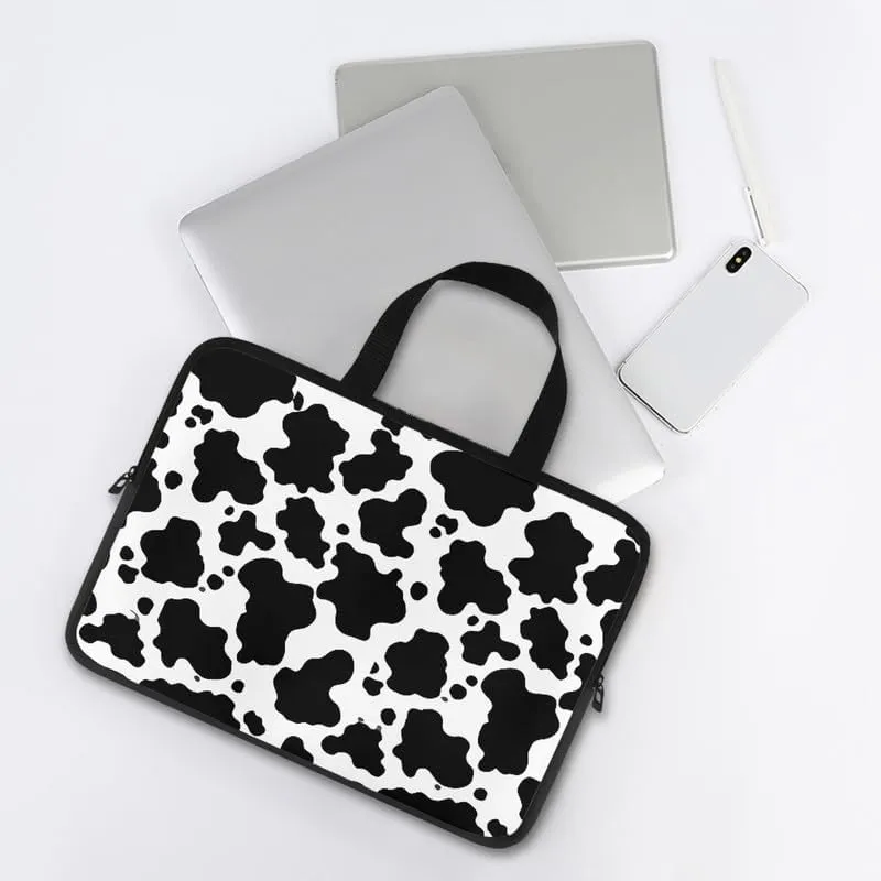 Flower Ladybug Laptop Bag Green Woodland Stylish Notebook Bag Colorful Graffiti Computer Case for Laptop & Tablet