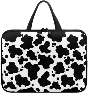 Flower Ladybug Laptop Bag Green Woodland Stylish Notebook Bag Colorful Graffiti Computer Case for Laptop & Tablet