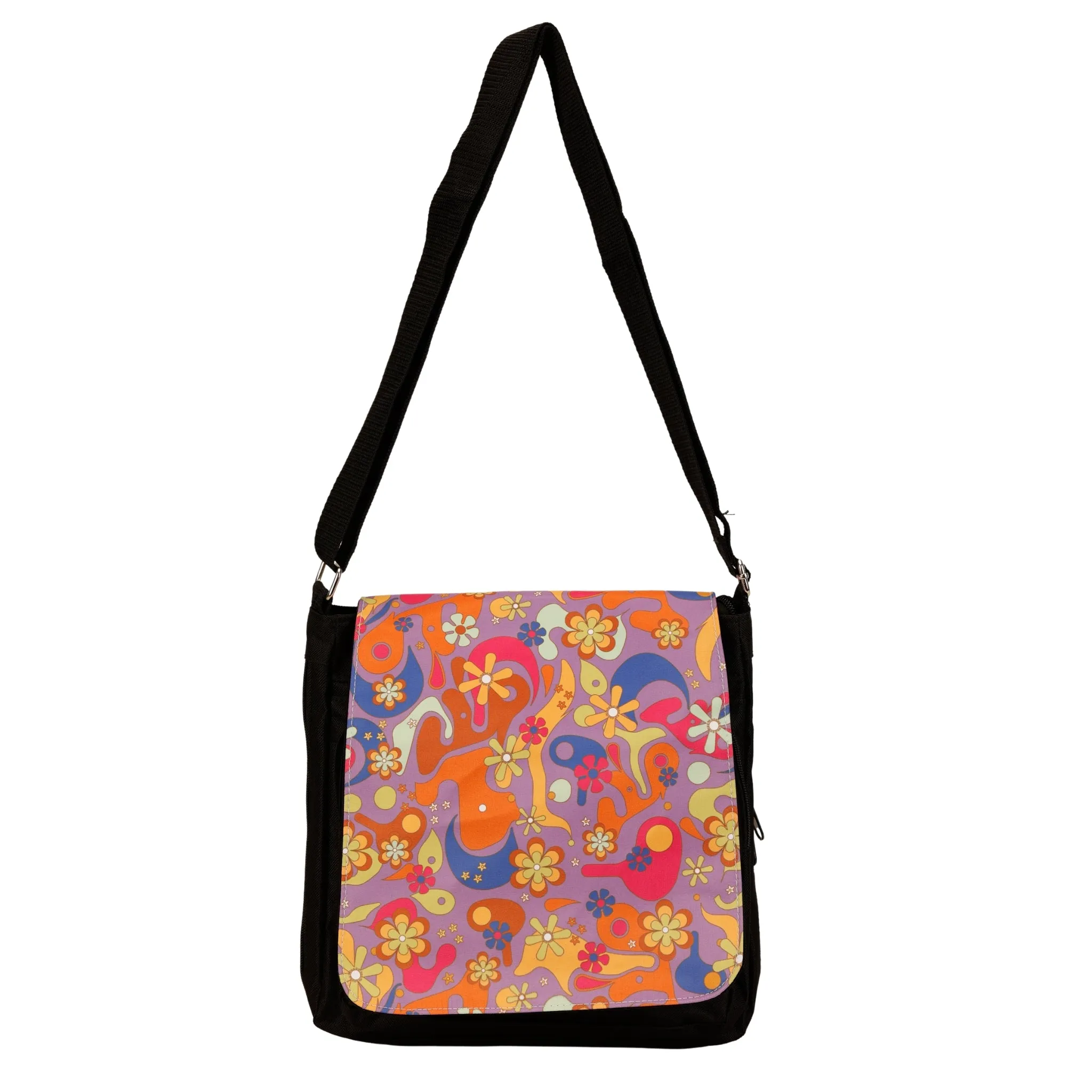 Flower Power Messenger/Satchel/Crossbody Bag