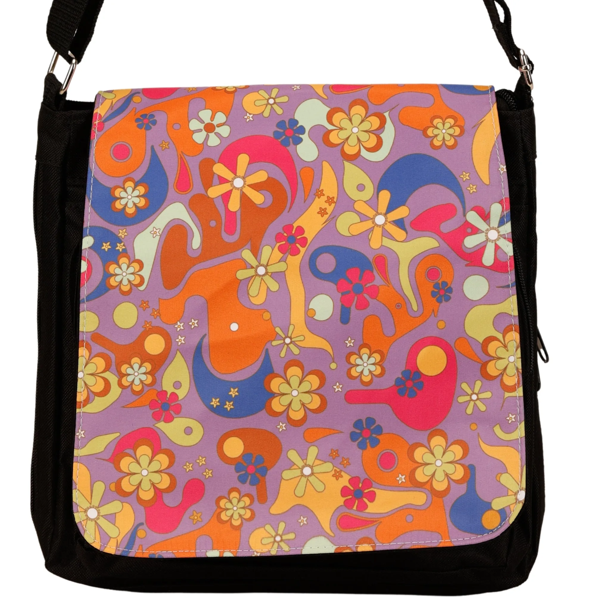 Flower Power Messenger/Satchel/Crossbody Bag