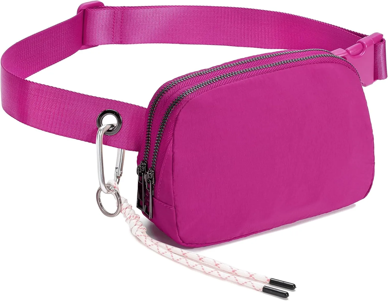 FODOKO Fanny Packs for Women Men, Fashionable Belt Bag Waist Pack for Women with Adjustable Strap, Bum Bag for Runnin Neon Roseg Hiking Travel Workout