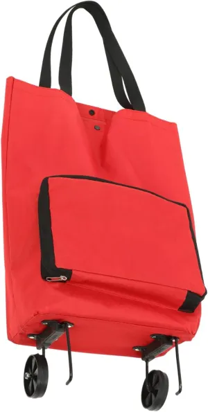 Foldable Grocery Cart with Wheels Stylish Oxford Tote Bag Convenient Rolling Shopping Trolley for Easy Transport Versatile Storage for Home Outdoors