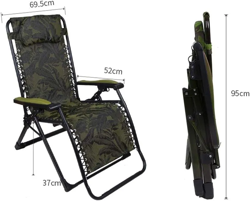Folding Recliner Home Balcony Leisure Cool Chair Lazy Couch Chair Nap Lunch Break Chair