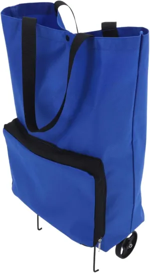 Folding Shopping Cart with Wheels Spacious Trolley Bag for Groceries and Design Silent Wheels for Smooth Movement for Convenient Shopping