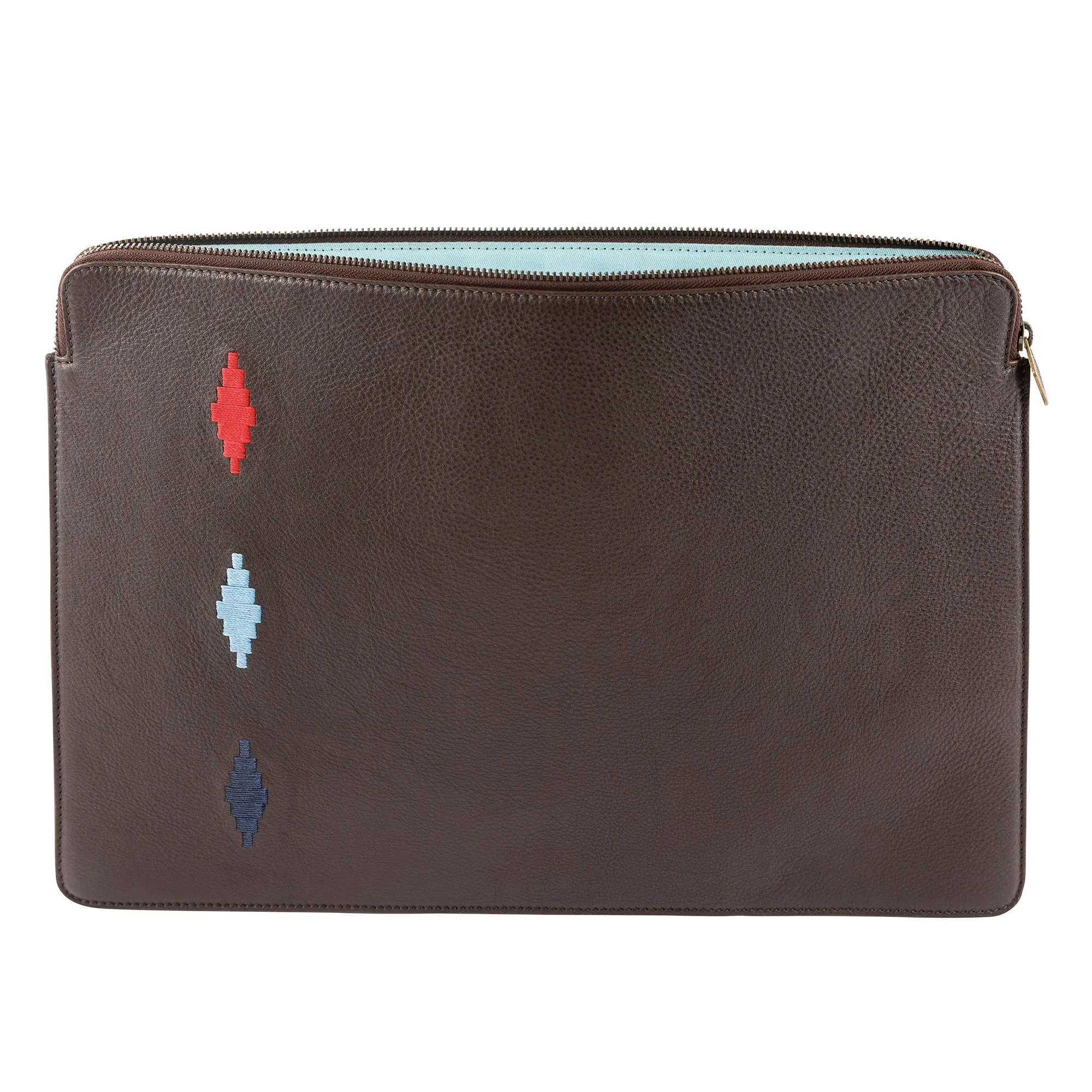 Folio Laptop Case - Brown Leather