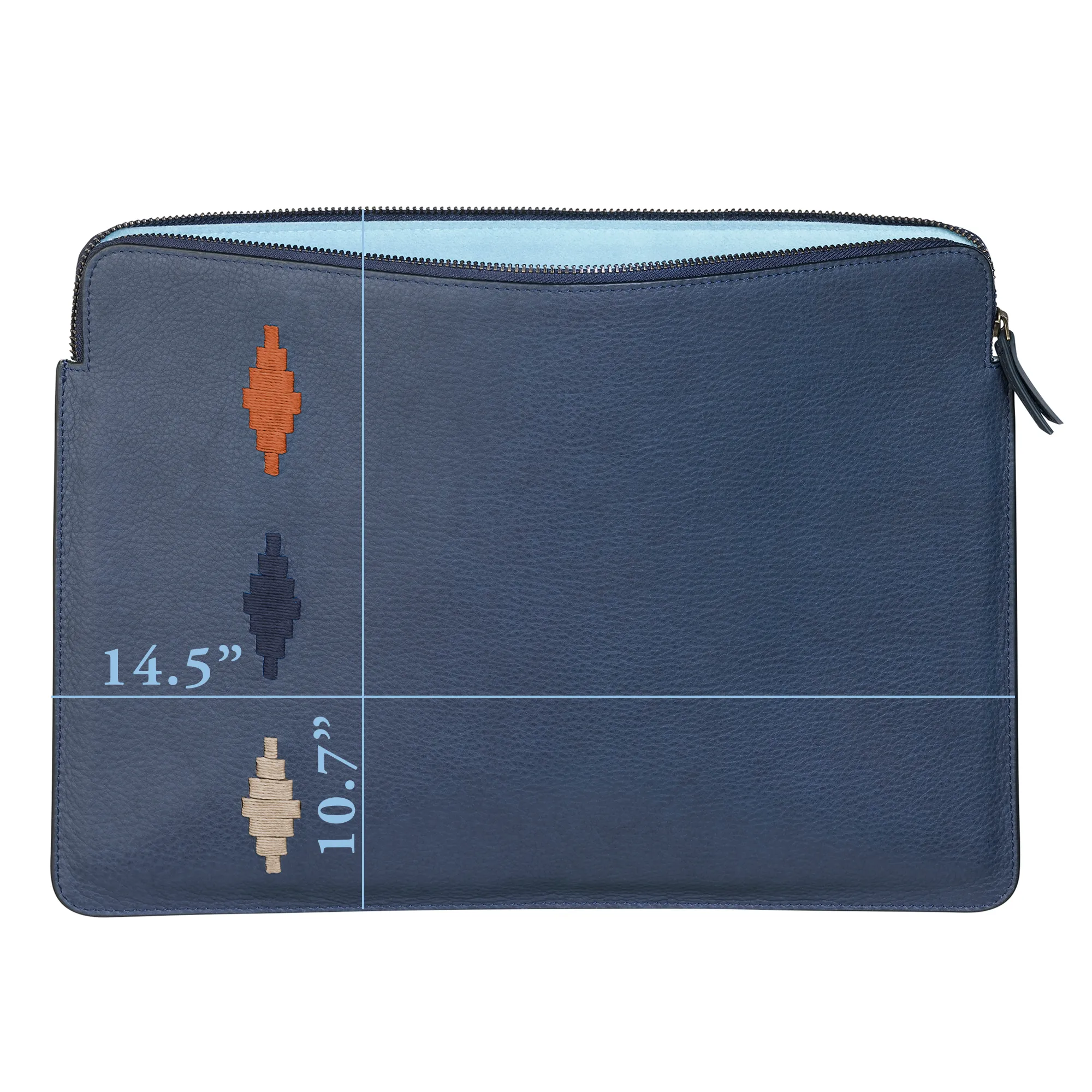 Folio Laptop Case - Brown Leather