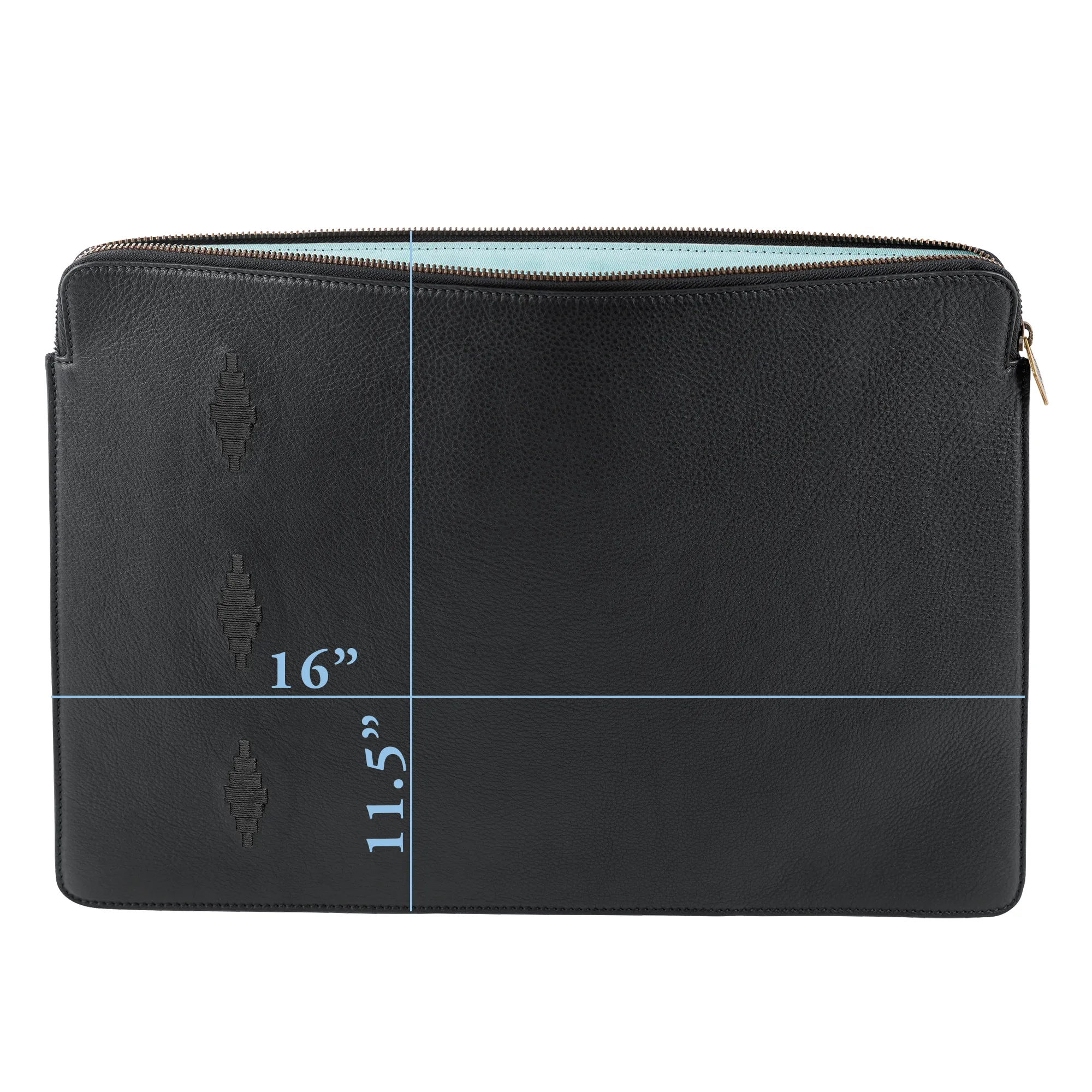 Folio Laptop Case - Navy Leather