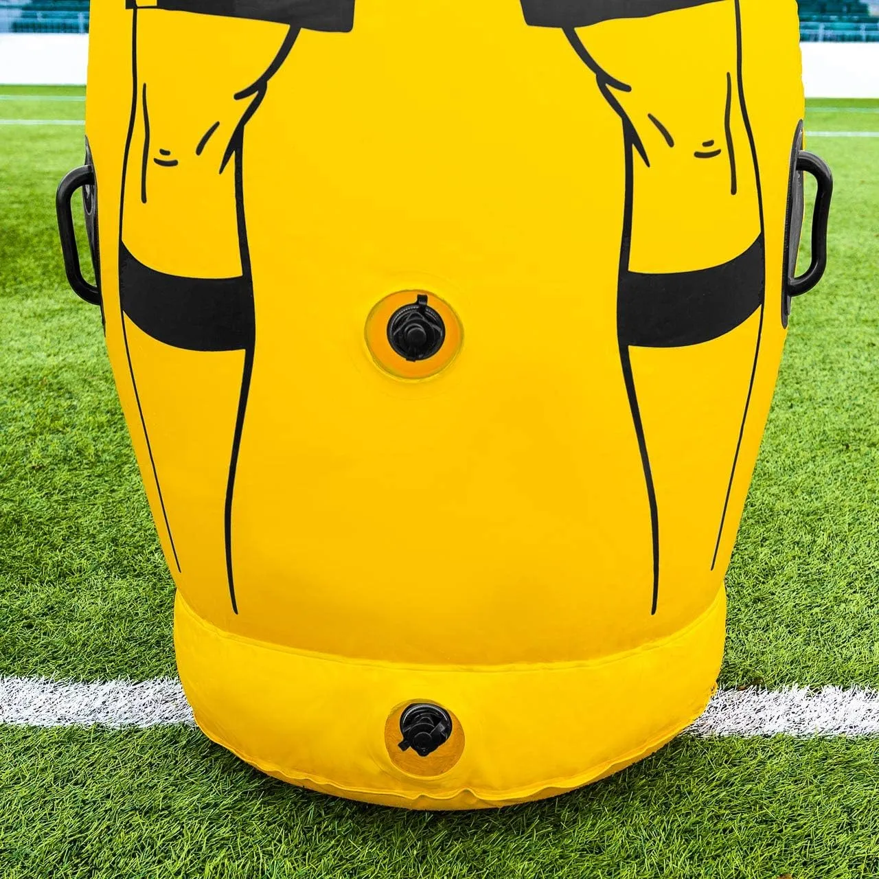 FORZA Pro Soccer Air Mannequin (Junior & Senior) | Inflatable Soccer Free Kick Training Dummies | Pack of 1, 3 or 5 Soccer Dummy Wall | Optional Carry Bag