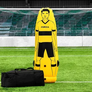 FORZA Pro Soccer Air Mannequin (Junior & Senior) | Inflatable Soccer Free Kick Training Dummies | Pack of 1, 3 or 5 Soccer Dummy Wall | Optional Carry Bag