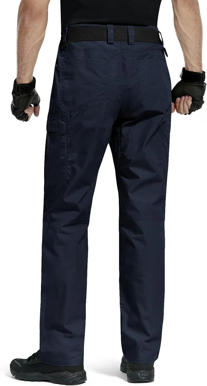 FREE SOLDIER Men's Cargo Pants Water Resistant Ripstop Tactical Pants for Men Work Pants Lightweight Outdoor Hiking Pants Men