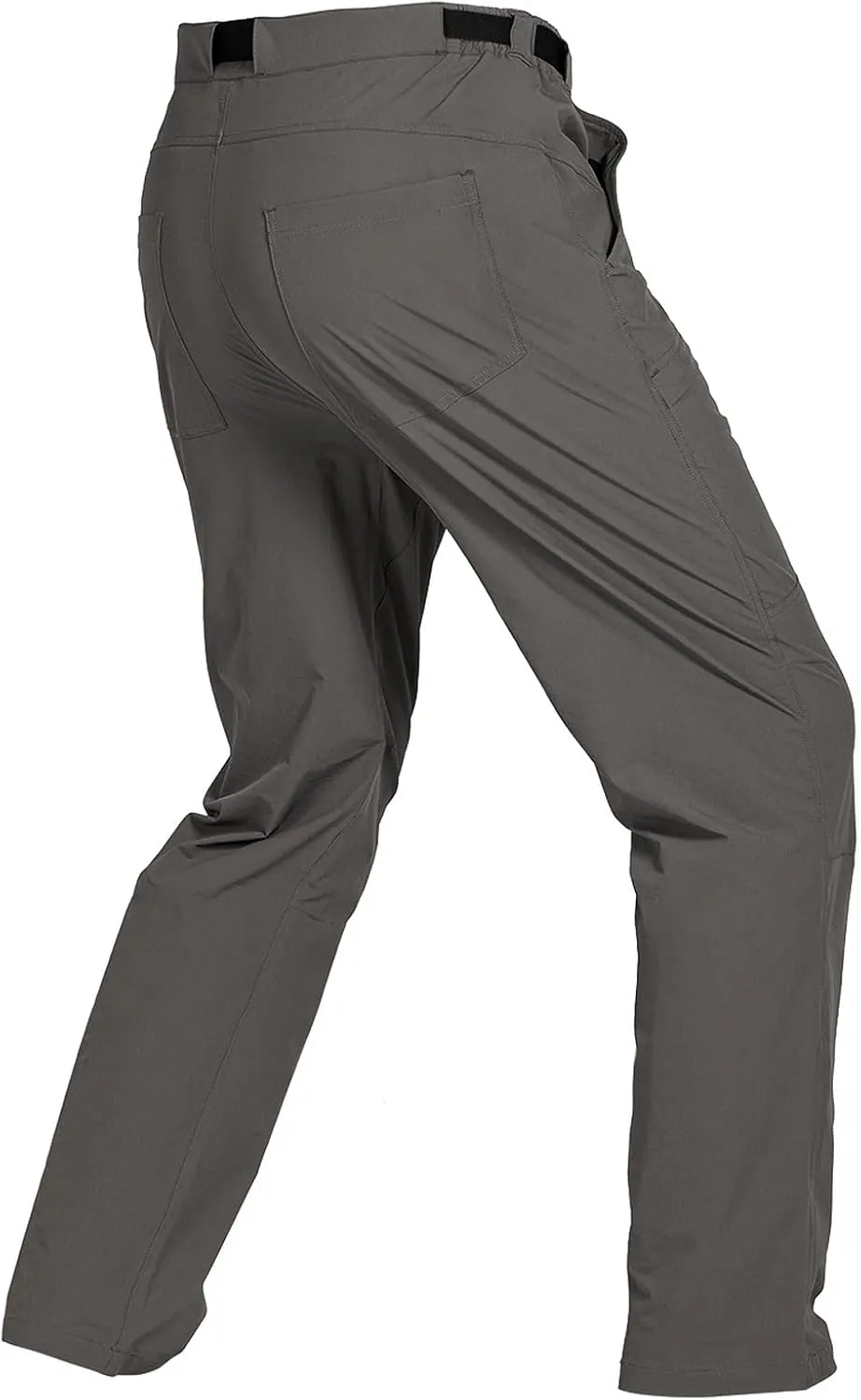 FREE SOLDIER Men's Outdoor Cargo Hiking Pants with Belt Lightweight Waterproof Quick Dry Tactical Pants Nylon Spandex