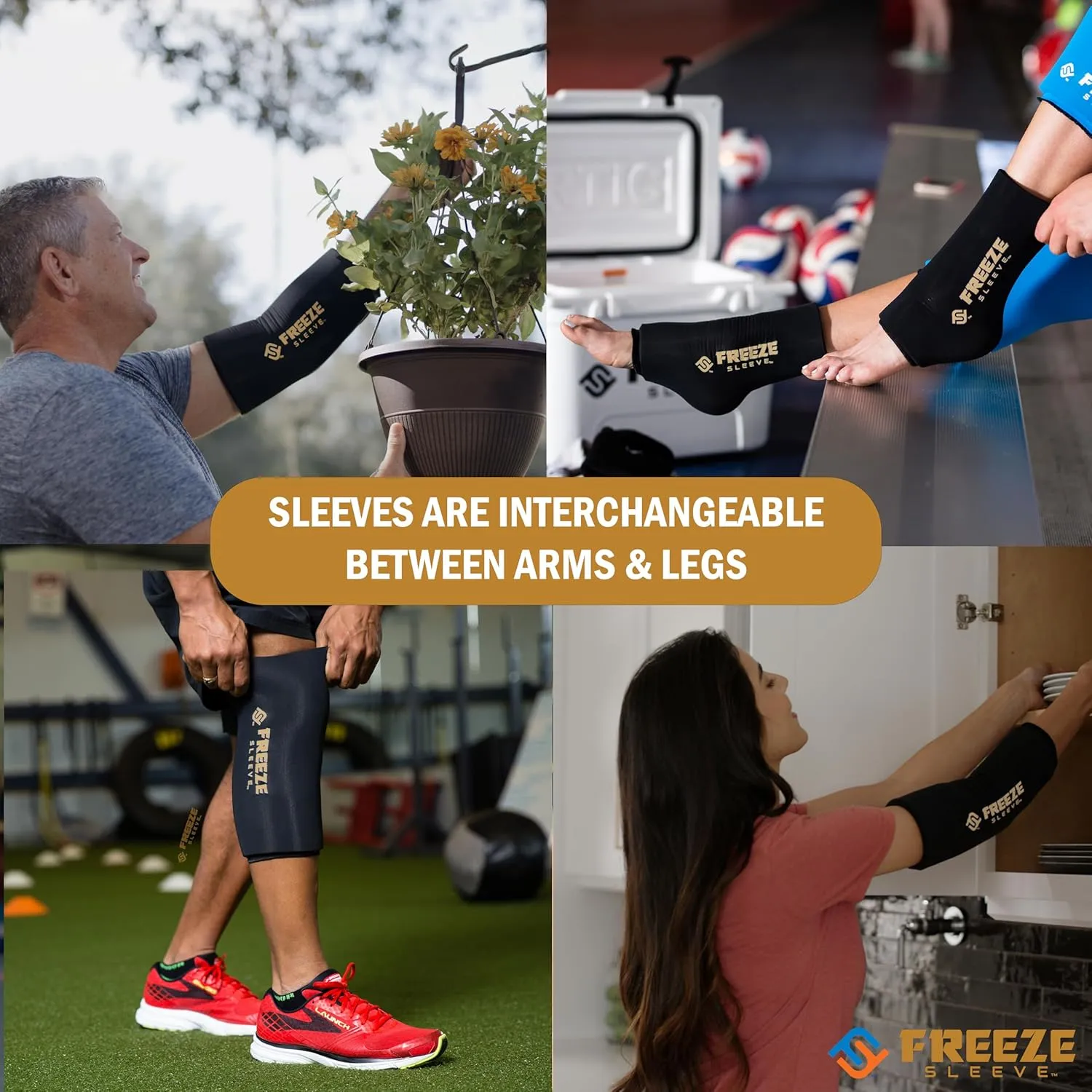 FreezeSleeve-Copper Charcoal- Black- Small/Medium