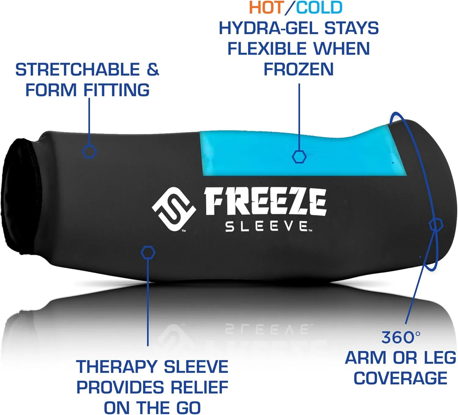 FreezeSleeve-Copper Charcoal- Black- Small/Medium