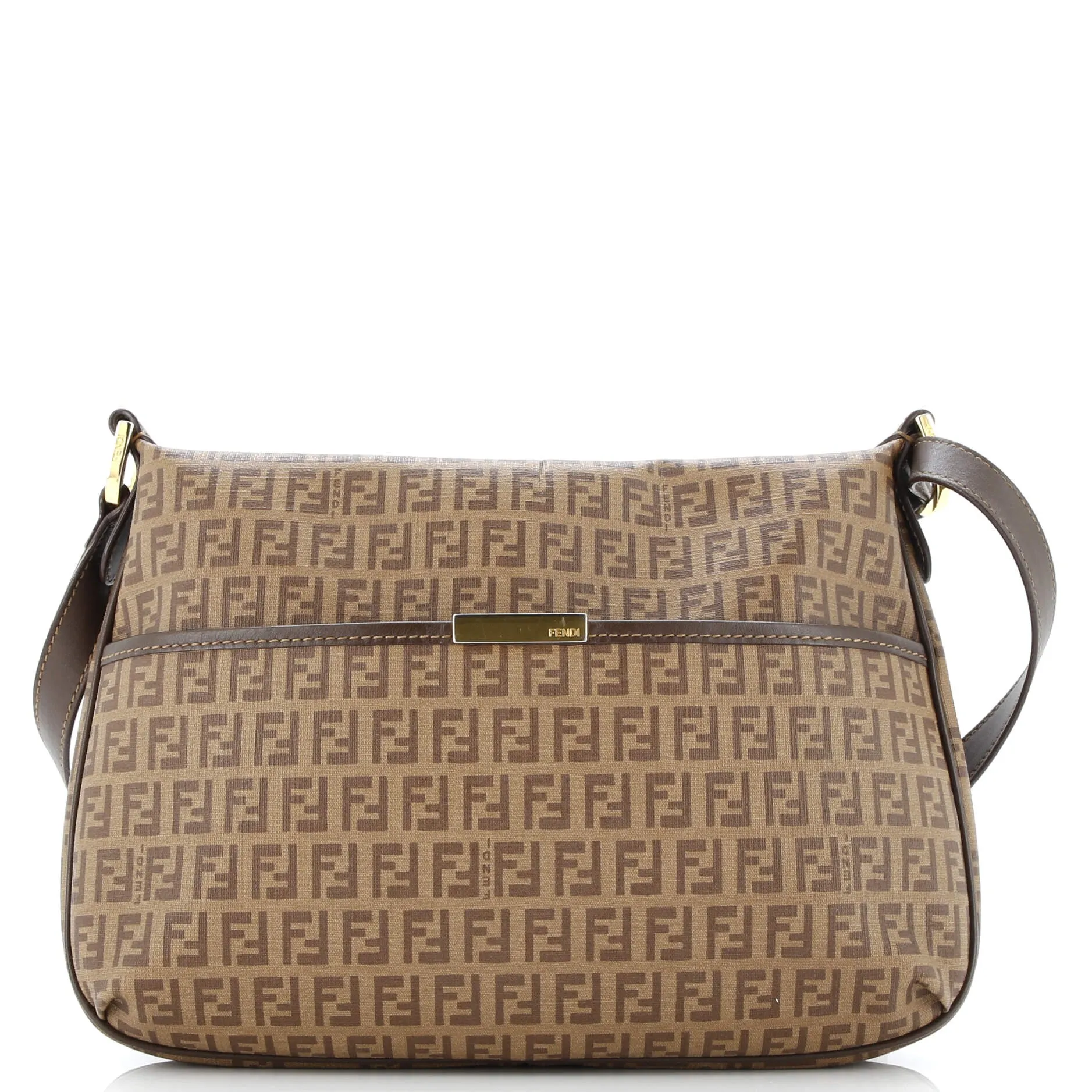 Front Pocket Messenger Bag Zucchino Coated Canvas Medium
