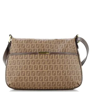 Front Pocket Messenger Bag Zucchino Coated Canvas Medium