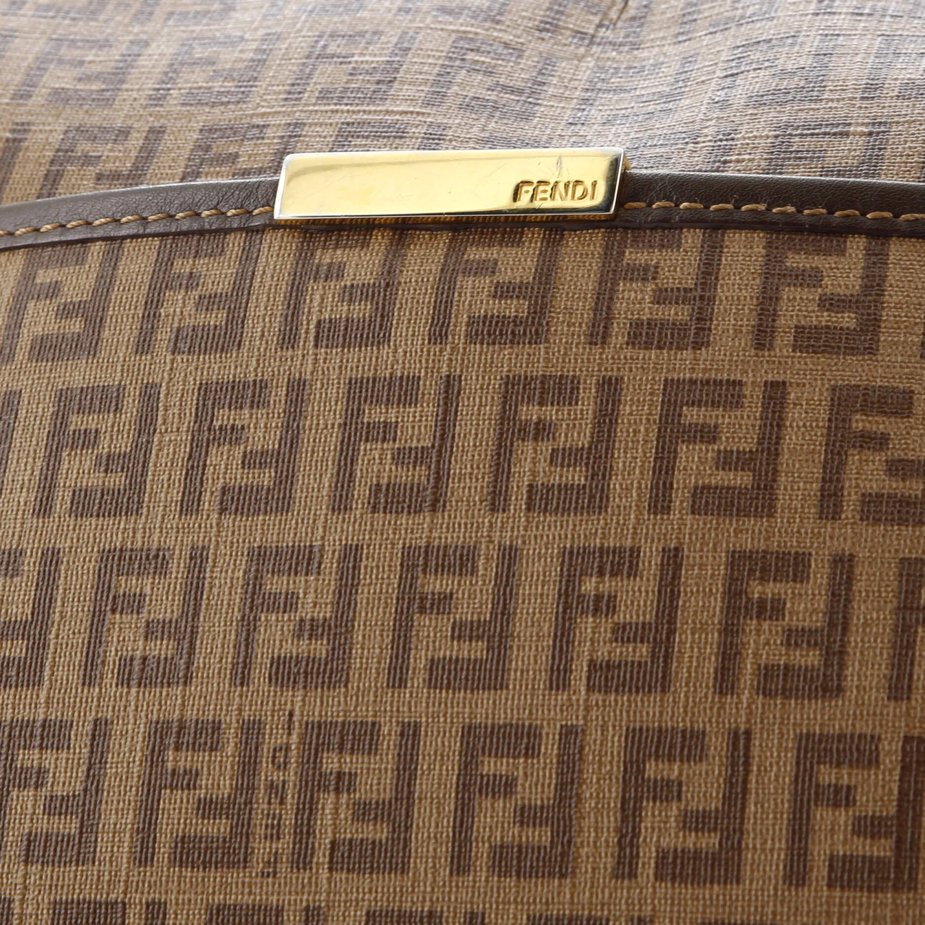 Front Pocket Messenger Bag Zucchino Coated Canvas Medium