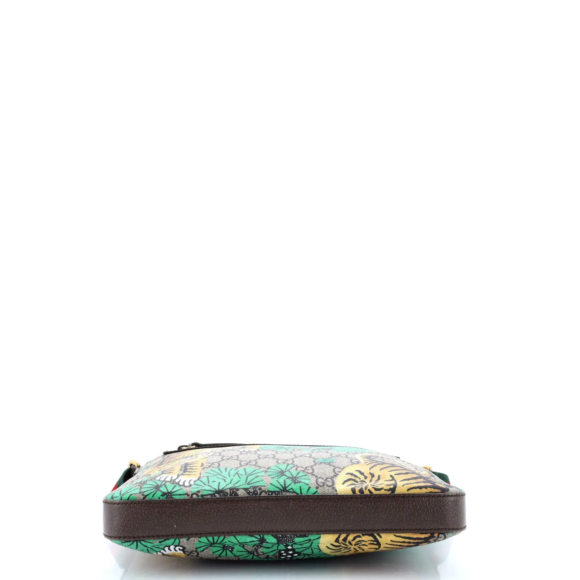 Front Zip Messenger Bengal Print GG Coated Canvas Medium