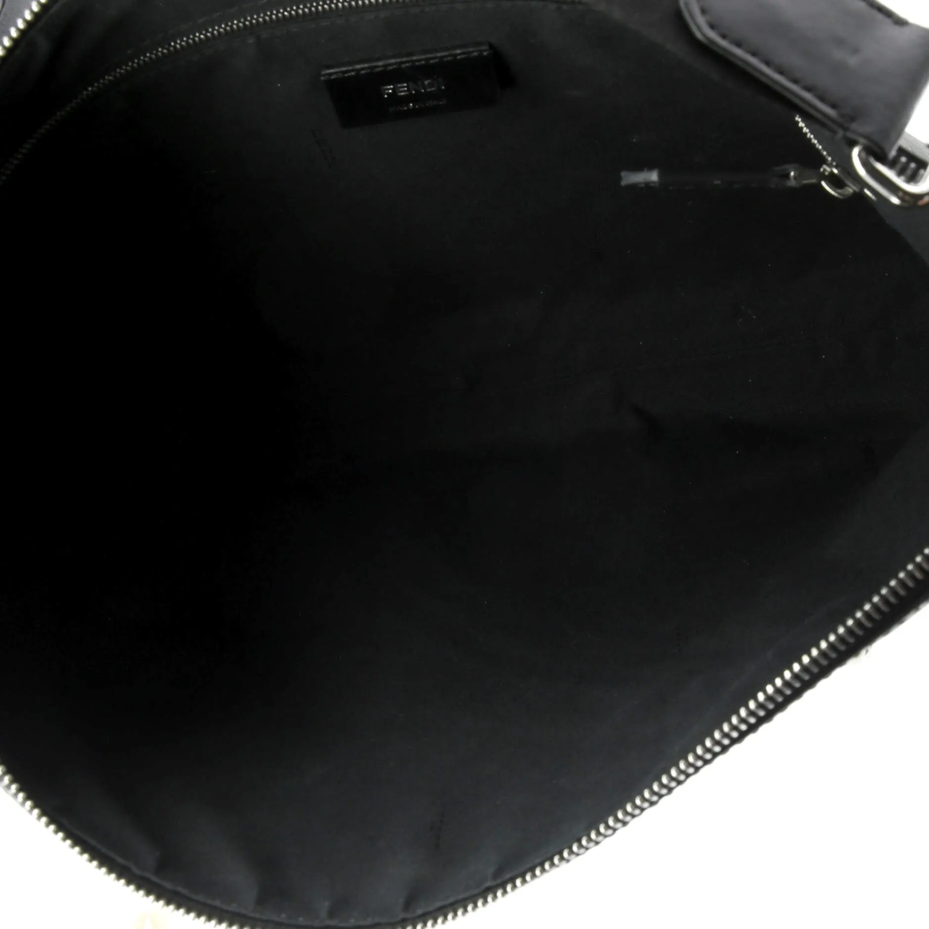 Front Zip Messenger Zucca Coated Canvas and Leather Large