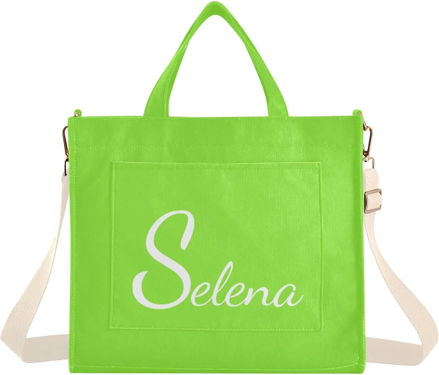 Fuchsia Customized Tote Bag for Women Handbag Nurse Bags Corduroy Crossbody Purse Shoulder Bag for Girls Gym
