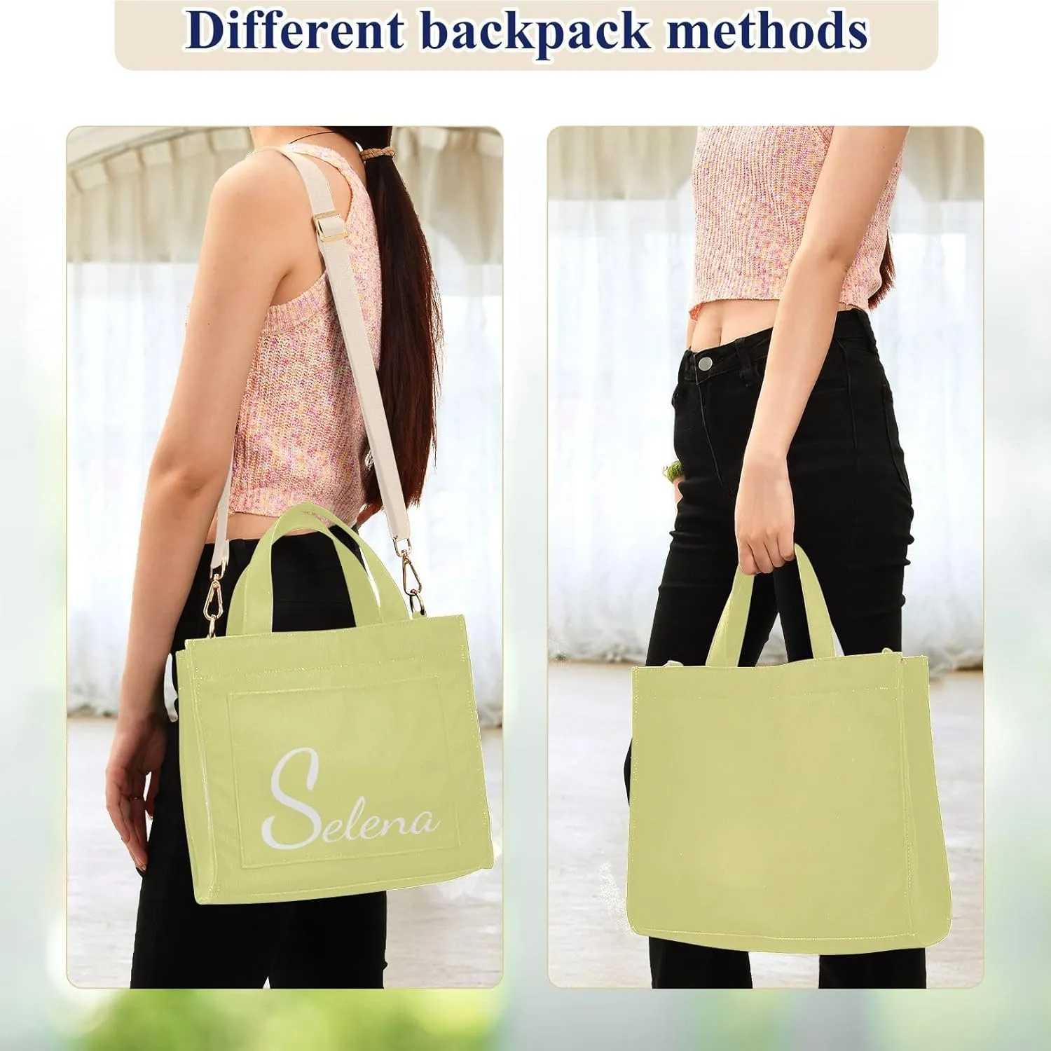 Fuchsia Customized Tote Bag for Women Handbag Nurse Bags Corduroy Crossbody Purse Shoulder Bag for Girls Gym