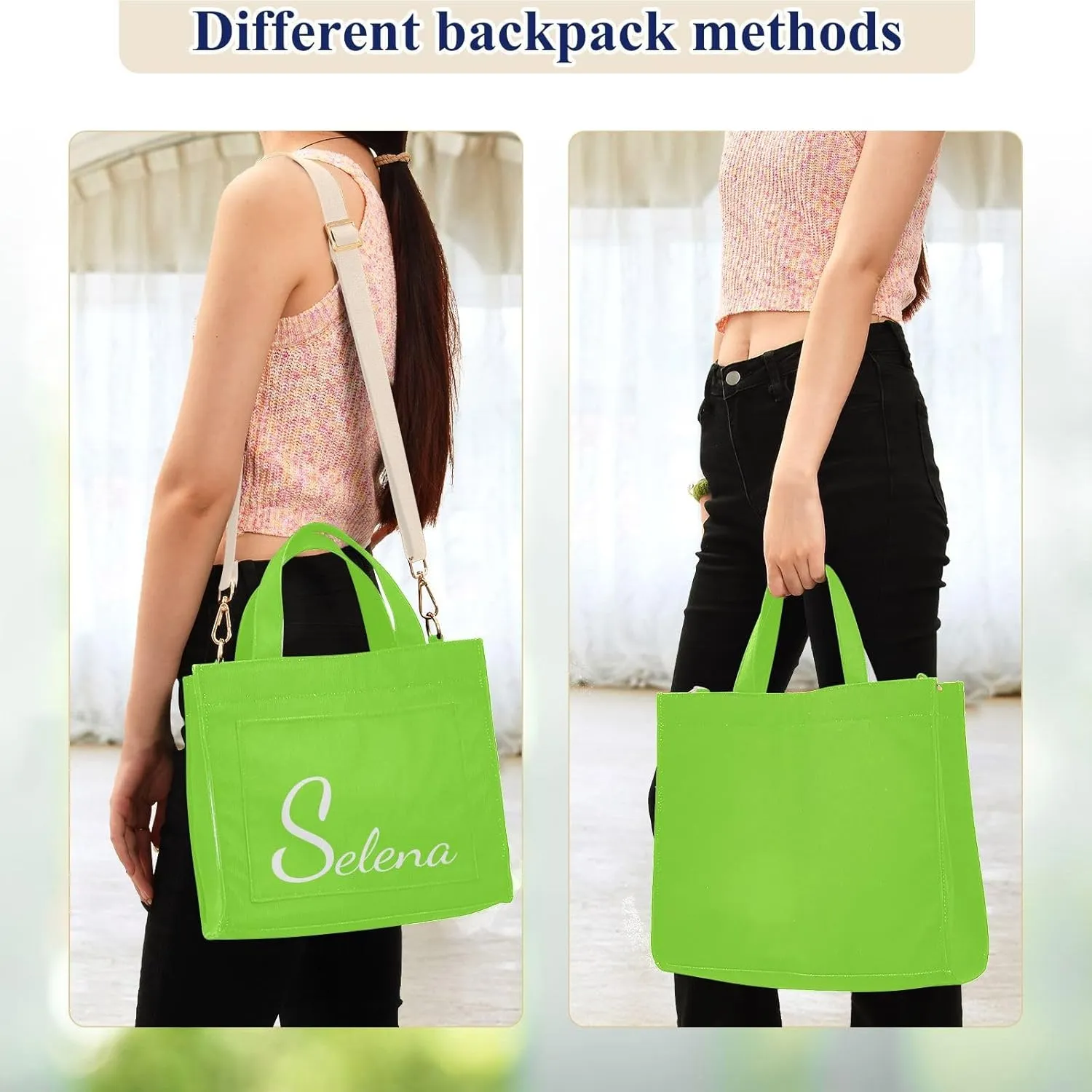 Fuchsia Customized Tote Bag for Women Handbag Nurse Bags Corduroy Crossbody Purse Shoulder Bag for Girls Gym