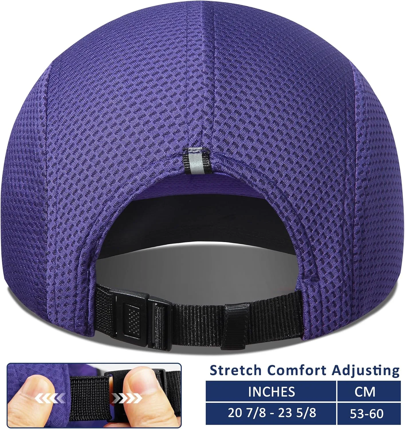 GADIEMKENSD Women's Race Day Running Cap Performance Mesh Hat - Excellent Ventilation, Lightweight, Reflective Safety