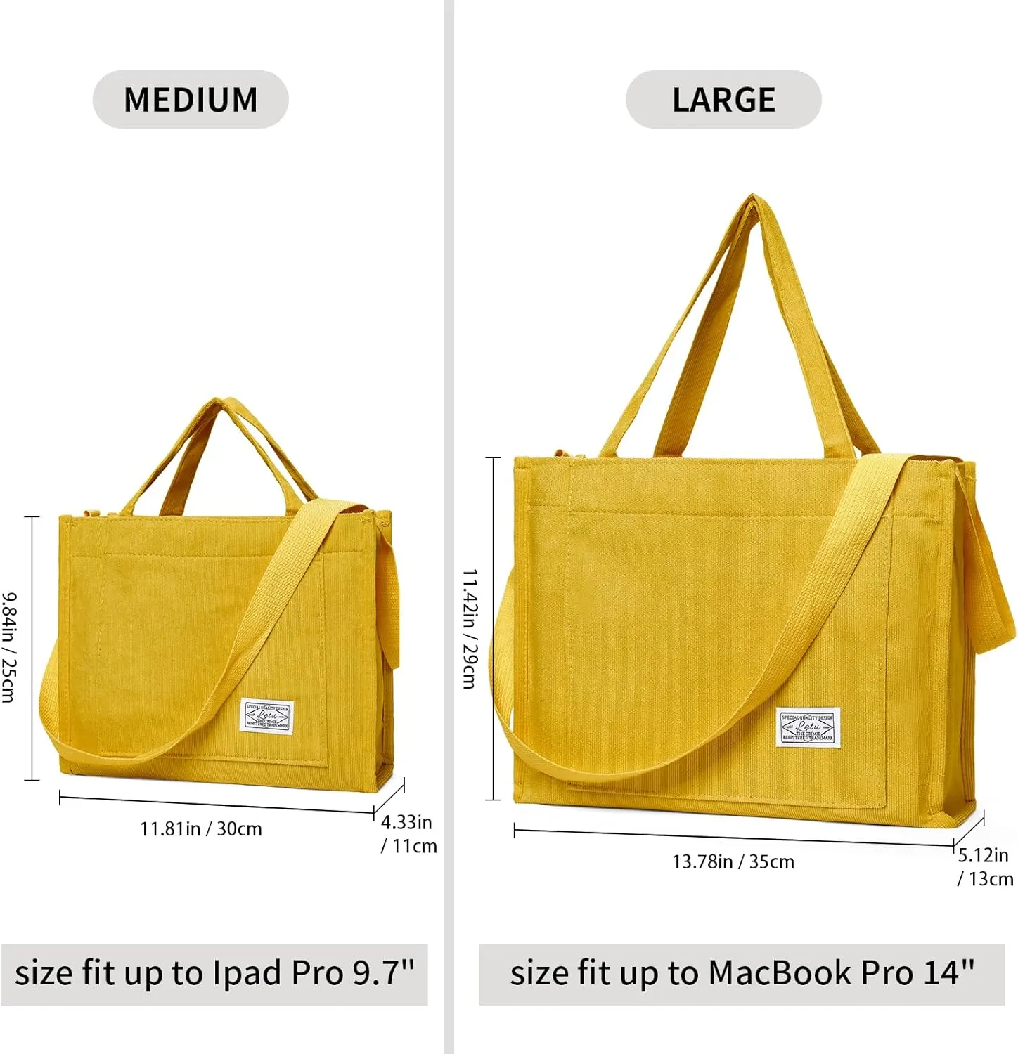 GAEKEAO Corduroy Tote Bag for Women Hobo Crossbody Bag Purse Shoulder Handbags Satchel Bag