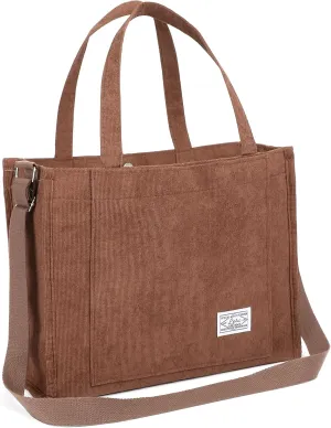 GAEKEAO Corduroy Tote Bag for Women Hobo Crossbody Bag Purse Shoulder Handbags Satchel Bag