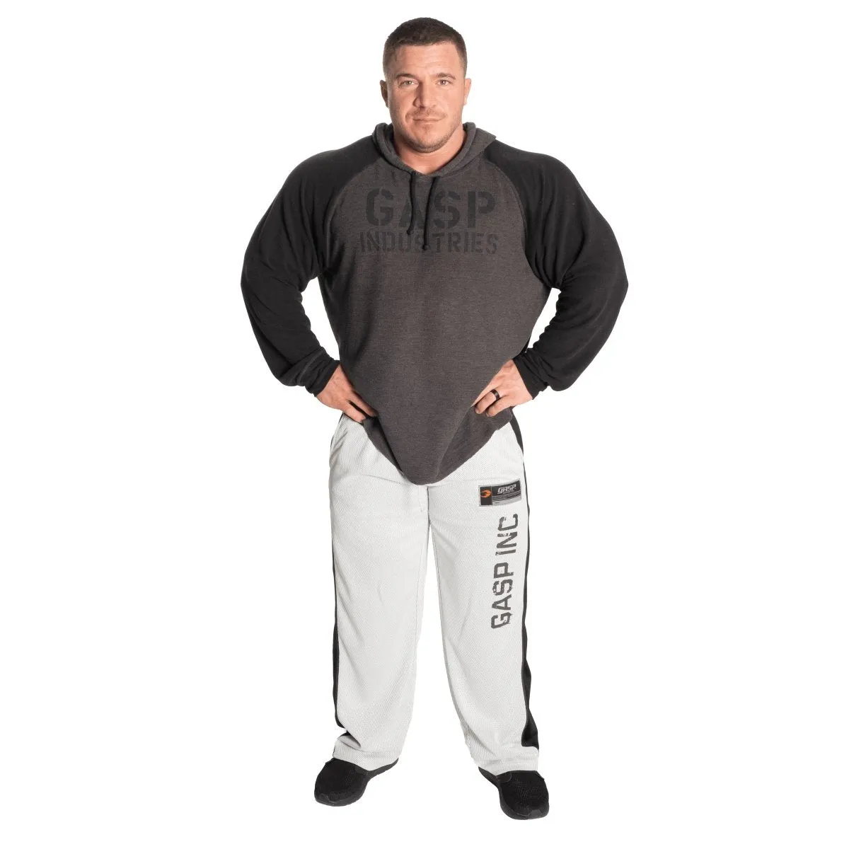 GASP No1 Mesh Pants - White/Grey