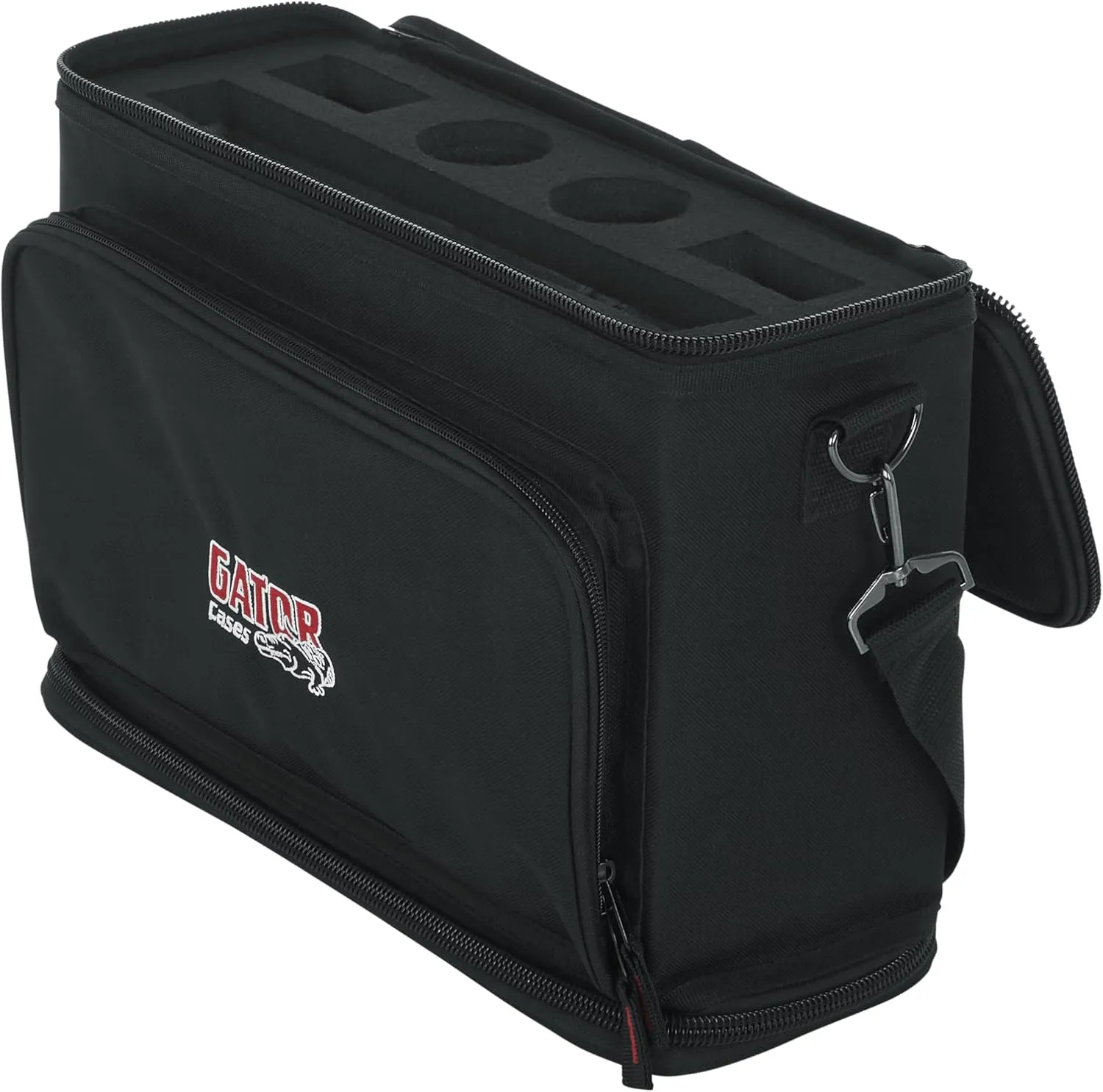 Gator Cases Padded Carry Bag to Hold Shure BLX Style Wireless System with (2) Microphones and (2) Body Packs, (GM-DUALW)