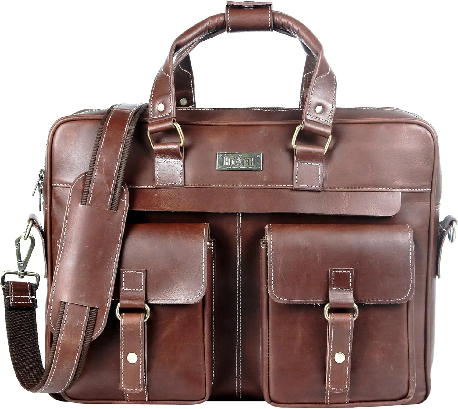 Genuine Leather briefcases for men 17 inches computer bag for mens | Laptop bag, Work bag
