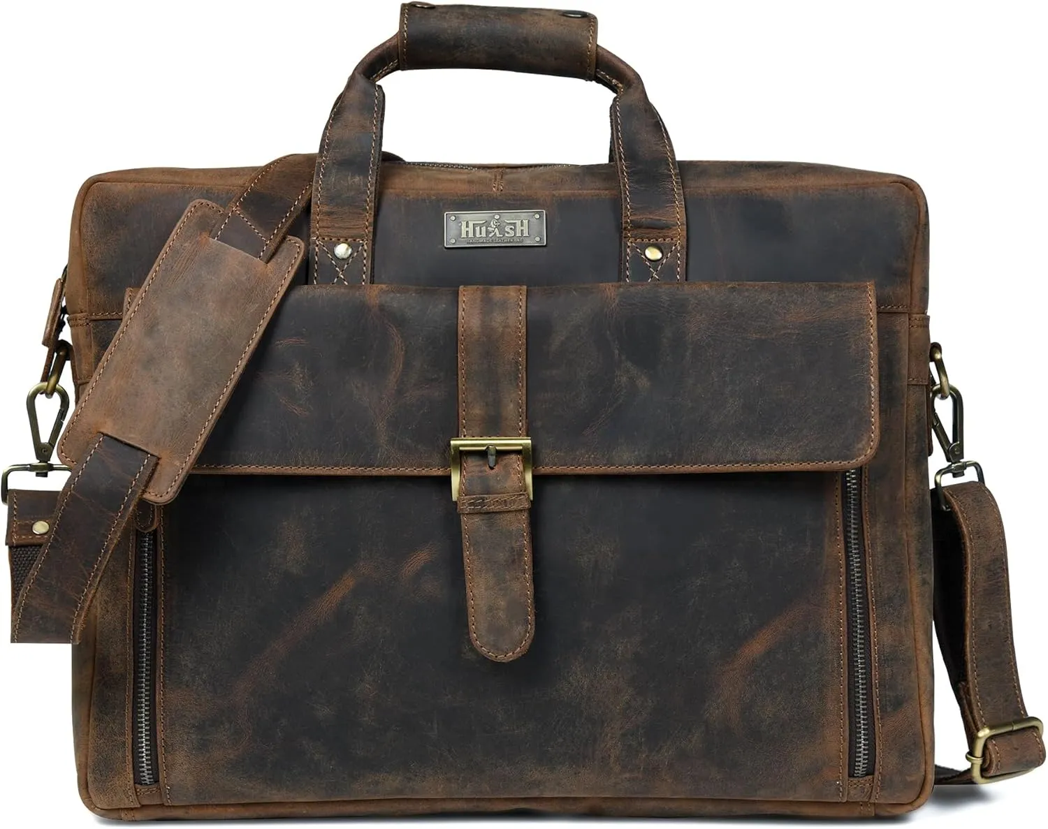 Genuine Leather briefcases for men 17 inches computer bag for mens | Laptop bag, Work bag