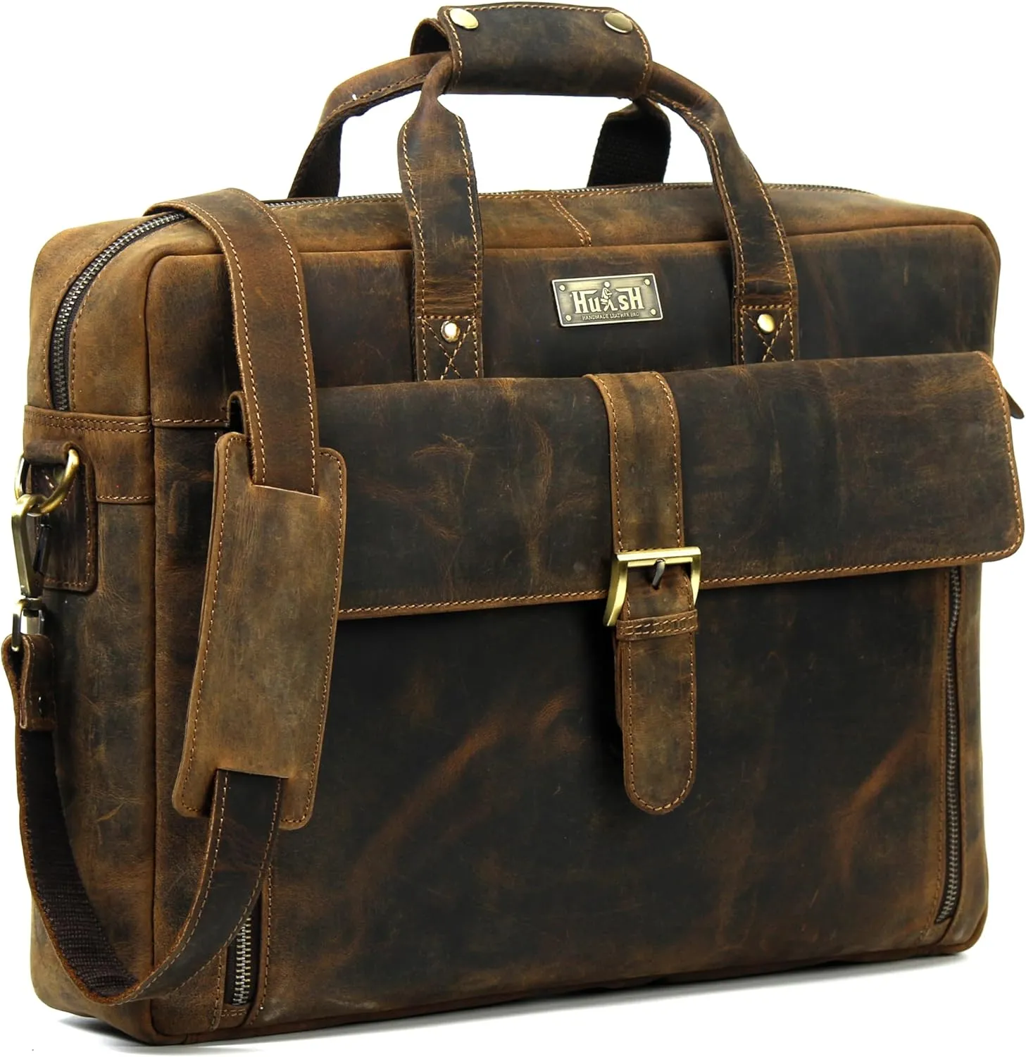 Genuine Leather briefcases for men 17 inches computer bag for mens | Laptop bag, Work bag